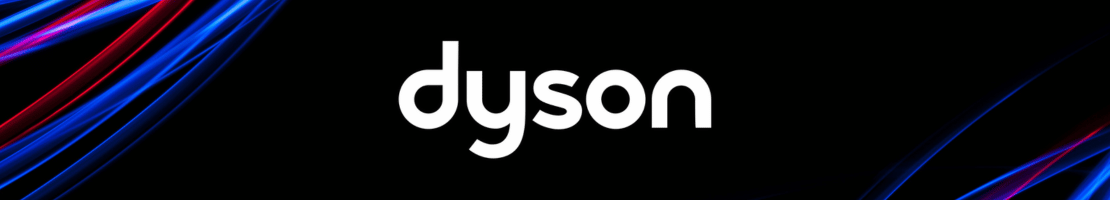 Dyson Deals bei Cepnet.de - Dyson Logo auf schwarzem Hintergrund