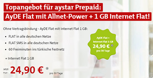 AyDE Smart M + 1GB Internet Flat