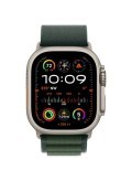 Apple Watch Ultra 2 Titan Natur Alpine Loop Dunkelgrün