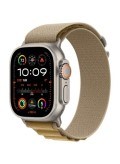 Apple Watch Ultra 2 Titan Natur Alpine Loop Mandel