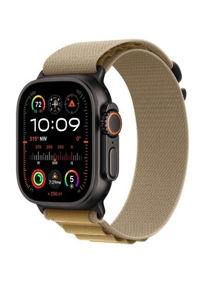 Apple Watch Ultra 2 Titan Schwarz Alpine Loop Mandel