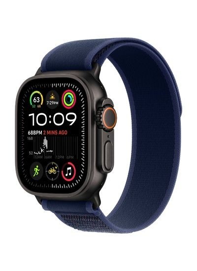 Apple Watch Ultra 2 Titan Schwarz Trail Loop Marine
