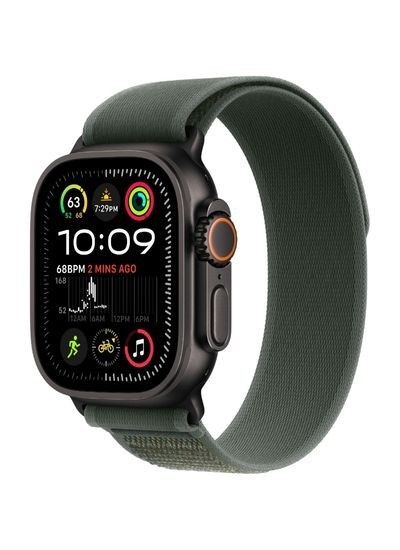 Apple Watch Ultra 2 Titan Schwarz Trail Loop Grün