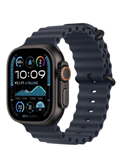 Apple Watch Ultra 2 Titan Schwarz Ocean Armband Marine