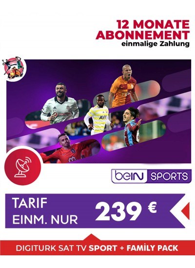 Digiturk Euro Full Sports HD jährlich