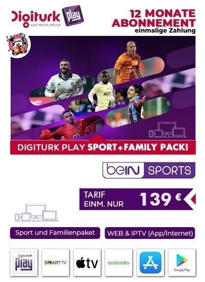 Digiturk Euro IP Full Sports - ohne Box