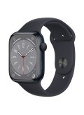 Apple Watch Series 8 Aluminium Sportarmband GPS 45 mm Mitternacht