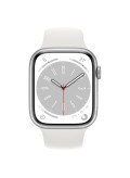 Apple Watch Series 8 Aluminium Sportarmband GPS 45 mm Silber