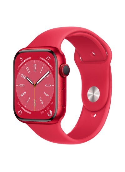 Apple Watch Series 8 Aluminium Sportarmband GPS 45 mm PRODUCT(RED)