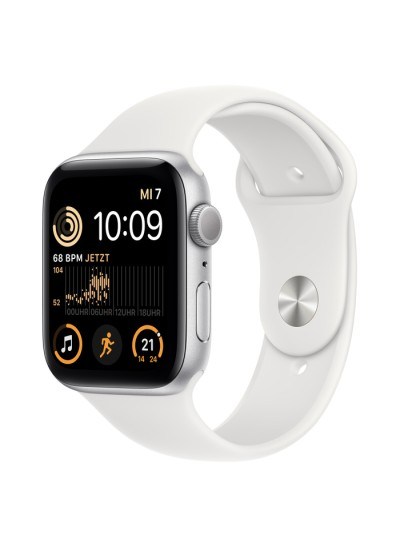 Apple Watch SE 2022 Sportarmband GPS 44 mm Silber