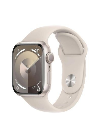 Apple Watch Series 9 Aluminium Sportarmband GPS 41 mm Polarstern